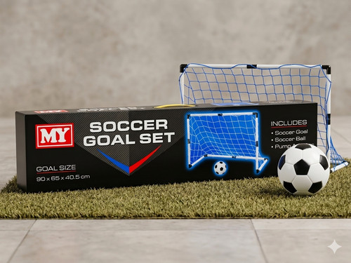 Kids soccer goal post set - post, with
